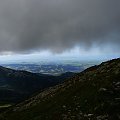 czarne chmury nad Tatrami
