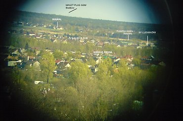 panorama Tomaszowa: kierunek południowy wschód SE #TomaszówMAzowiecki #PuszczaPilicka #Ludwików #Wąwał #OsiedlePiękna #miasto