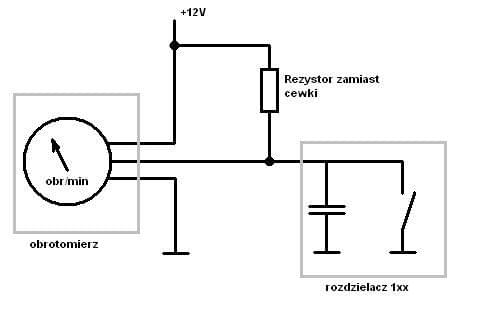 Skoda 130 (Felicia 1.3mpi) - podłączenie obrotomierza po "swapie".