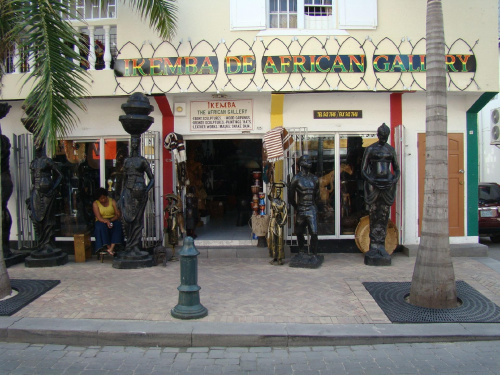 Old street-Sint Maarten,dutch side,the capital Philipsburg