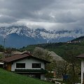 Widok z okna mieszkania w Neustift #Alpy #Stubai