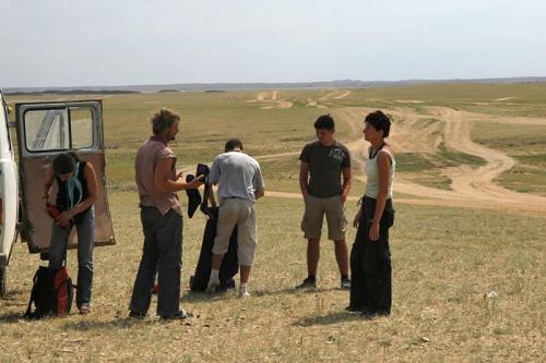 Postój przy autostradzie #mongolia