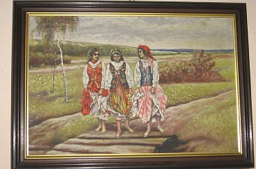 cyganki - obraz olejny #cyganki #obraz #olej #wojciechowski #cudo #rarytas #unikat #bialy #kruk #aukcja #allegro #okazja