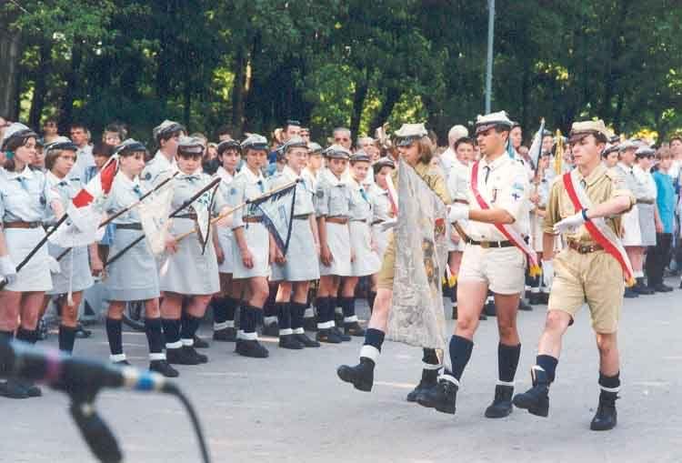 Polish SCOUT 4 CORNER PEAKED CAP hat of ZHP UNIFORM POLAND SCOUTING ...