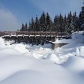 Most graniczny na Jizerze i Jizera schowana pod grubą pierzynką :) #góry #Jizera #Jizerka #Orle #śnieg #zima