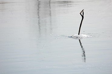 zimowa pustka #lód #przerębel #zima