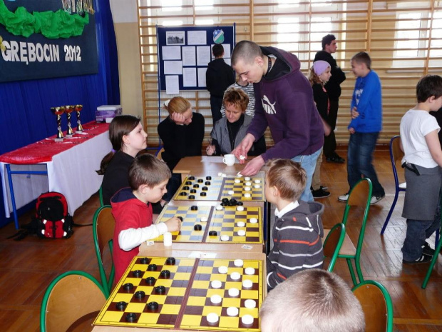 Turniej szkół podstawowych i gimnazjalnych z Torunia i okolic. Warcabowe Grand Prix 2012 - finał, ZS nr 2 Grębicin 17.04.2012r.