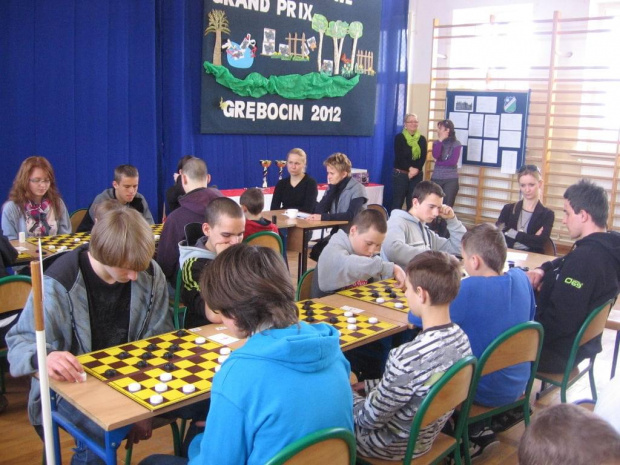 Turniej szkół podstawowych i gimnazjalnych z Torunia i okolic. Warcabowe Grand Prix 2012 - finał, ZS nr 2 Grębicin 17.04.2012r.