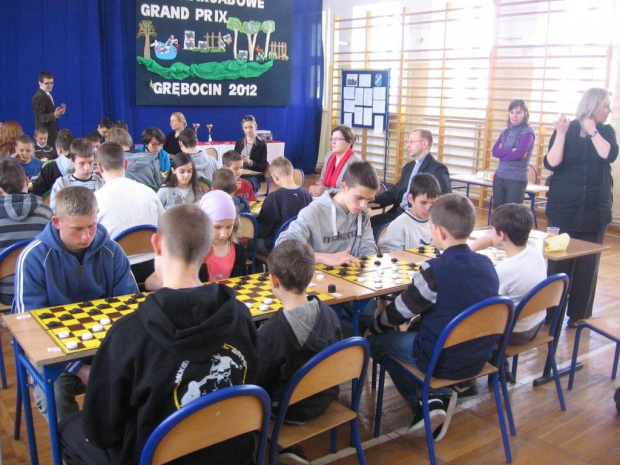 Turniej szkół podstawowych i gimnazjalnych z Torunia i okolic. Warcabowe Grand Prix 2012 - finał, ZS nr 2 Grębicin 17.04.2012r.