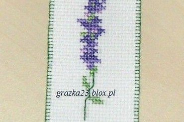 #HaftKrzyżykowy #zakładka #lawenda