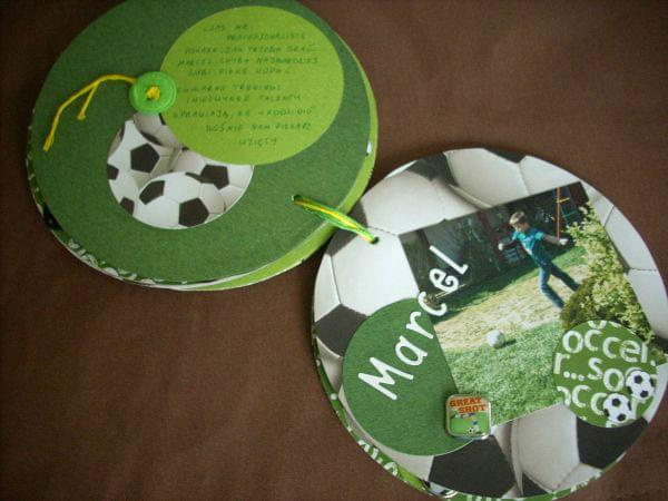 strona trzecia - Marcel #dzieci #MiniAlbum #PiłkaNożna #rodzina #scrapbooking #zabawa