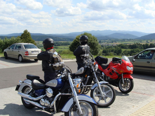 bieszczady 2009 okolice Czarnej...punkt widokowy i przerwa w weekendowej podrózy motocyklowej #bieszczady #motocyklem #PodrózeWakacyjne