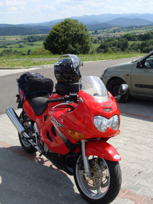 mój motocykl...sprawca wielu nie zapomnianych wrazeń i wielu przyjemności #GSXF #bieszczady #motocykl #podróze