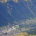 Chamonix z wysoka
