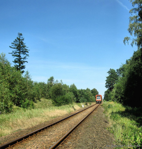 |20.08.09| SA106-019 jako pociąg 1126 do Chełmży. W oddali Dąbrowa Chełmińska co będzie widać na kolejnych zdjęciach. #osobowy #pkp #Dąbrowa_Chełmińska #Bydgoszcz #Chełmża #linia