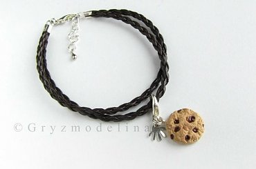 Bransoletka - ciastko #biżuteria #handmade #modelina #rękodzieło