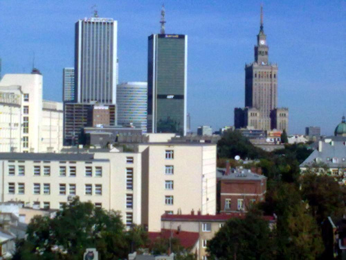 Warszawskie dwie wieże #Warszawa #widok #wieżowce