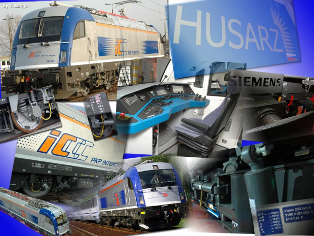Lokomotywa Eurosprinter ES 64 U4 produkcji firmy Siemens. Lokomotywa zakupiona przez Intercity otrzymała nazwę "Husarz". #railcarboy #tmklne #lokomotywa #husarz #pkp #intercity #simens #Eurosprinter #ES64U4 #icc #TapetaNaPulpitHusarz