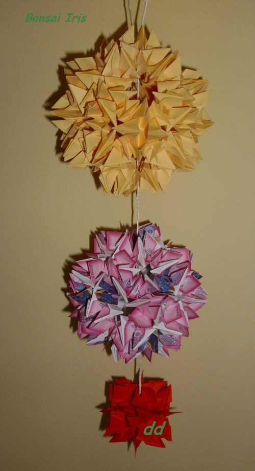 wykonane z modułu origami bonsai iris