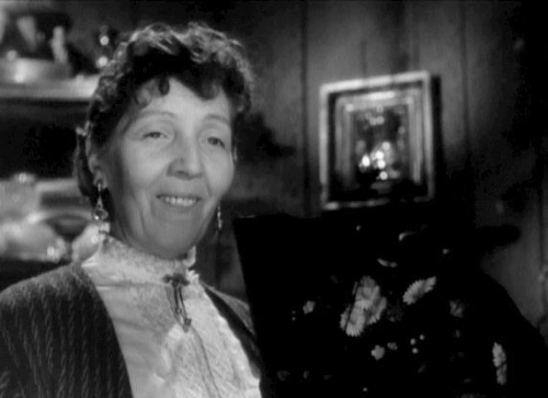 Janina Niczewska, aktorka. Kadr z filmu " Zimowy zmierzch "_1956 r.