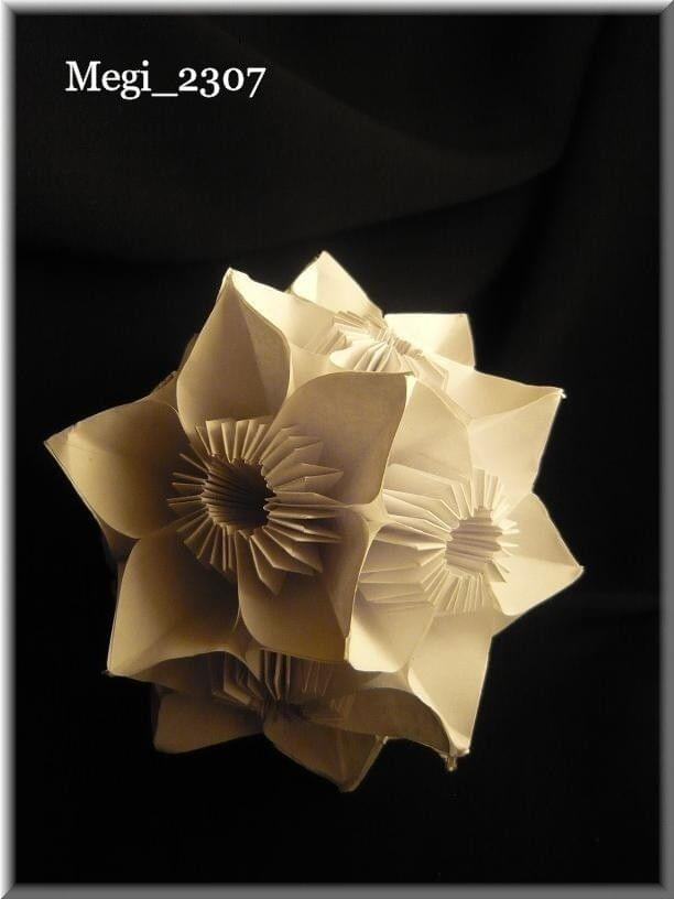 Kusudama, origami, #Kusudama #origami