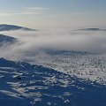 Widok ze Szrenicy #Karkonosze #góry #zima #śnieg #Szrenica
