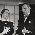 Aktorzy Maria Gorczyńska i Kazimierz Krukowski, zdjęcie z filmu " Co mój mąż robi w nocy..._1934 r.