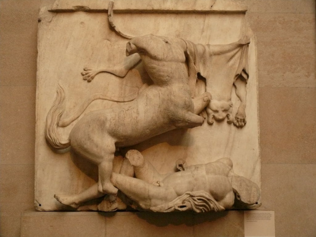 Marmury Elgina, rzeźby z ateńskiego Partenonu. Centaur
and Lapith #BritishMuseum