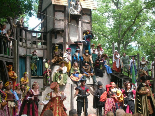 Renaissance Faire w Kenoshy - przedstawienie o Robin Hoodzie