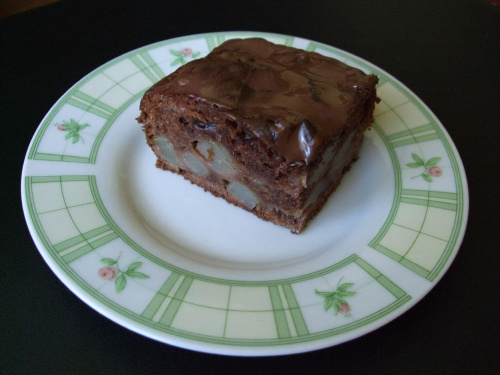 Ciasto gruszkowe z czekoladą