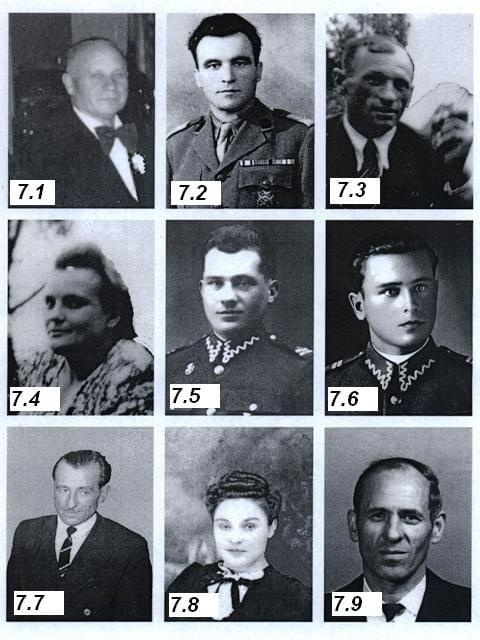 Rodzina Wiśniewskich z Łazarzy - Franciszek, Leon, Lucjan Anna Kazimierz Józef Julian Jadwiga i Marian. Rodzice - jun. Lucjan i Rozalia z d. Wiśniewska z Pieńczykowa #Wiśniewski #Wiśniewska #Kalińska #Dorf #Łazarze #Rajgród