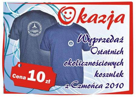 Koszulki okazjonalne Czmoniec 2010r.