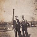 Besko 1943 04 24 - Stanisław Krężel i Edward Nycz #Besko #kolej
