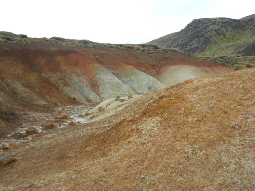 Pole geotermalne, wygasły wulkan Krísuvík, Islandia