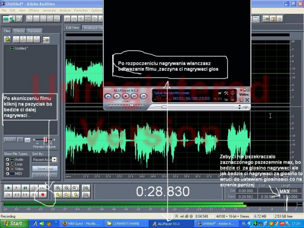 Screny z Adobe Audition #SAA