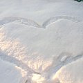 serce na śniegu #zima #SerceNaŚniegu