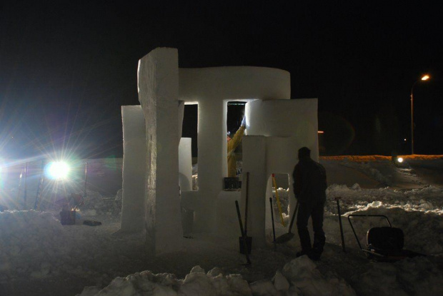 rzeźby w śniegu LIVIGNO #Alpy #Livigno #rzeźby #śnig