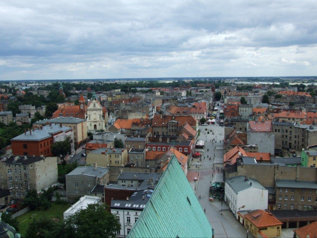 Gniezno widoki miasta z wieży katedry