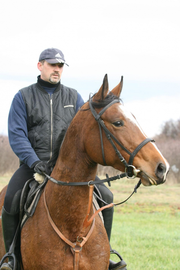 Hubertus u Smalirów Krasnystaw grudzień 2010 r CowboY wraz z Mistyką