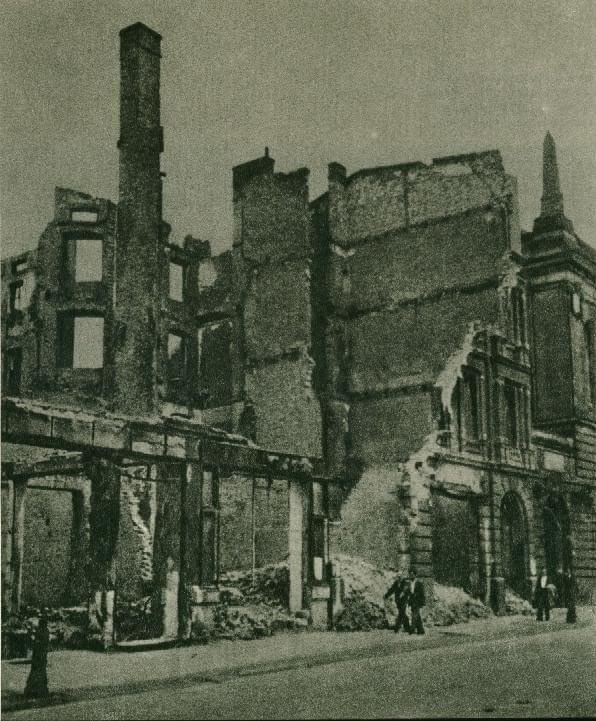 Poznań_Biblioteka Uniwersytecka 1945 r.