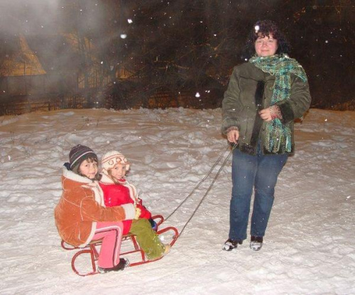 zabawy na śniegu