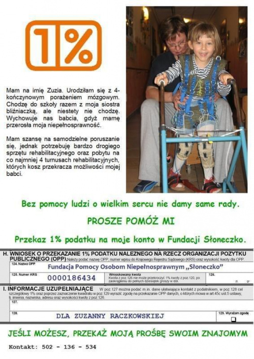 http://pomagamy.dbv.pl/ #Apel #ChoreDzieci #Słoneczko #CzterokonczynowePorażenieMózgowe #darowizna #Fiedziuszko #fundacja #OpiekaRehabilitacyjna #PomocCharytatywna #PomocDzieciom #PomocnaDłoń #rehabilitacja #schorzenie #sponsor #sponsoring #SOS