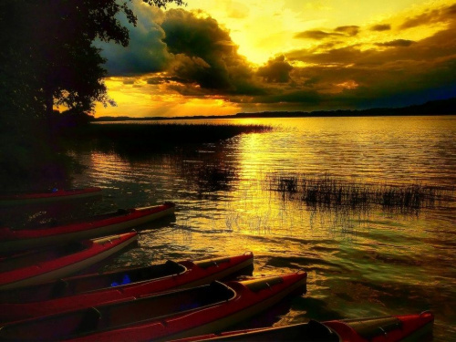 jak tu cicho po zmierzchu....litewskie jeziora #jeziora #ZachódSłońca #natura
