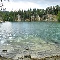 Jeziorko piskovnia o kolorze wody jak w chorwacji #Adrśpach #Czechy #jezioro #krajobraz #natura #Piskovnia #SkalneMiasto #skały