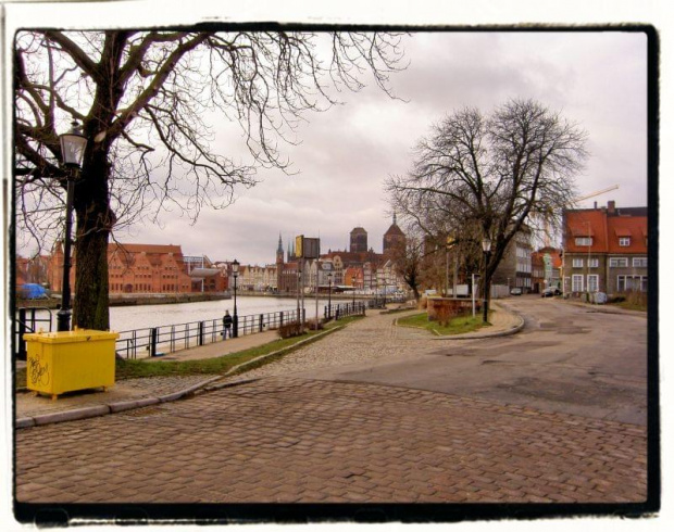W stronę Motławy, niedzielny spacer "zimowy" #Gdańsk #Radunia #Motława #widok #spacer #niedziela