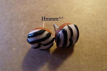 Zeberki :] #bransoletki #charmsy #kolczyki #modelina #rękodzieła #sztyfty