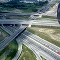 węzeł autostradowy A1-A4 Gliwice Sośnica #autostrada #Gliwice #Sośnica #węzeł #ZLotuPtaka #ZdjęciaLotnicze