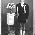 Zdjęcie z 1962 pamiątka Pierwszej Komunii Świętej mojego taty Grzegorza. #Grębków #Kózki #WiekXIX #WiekXX